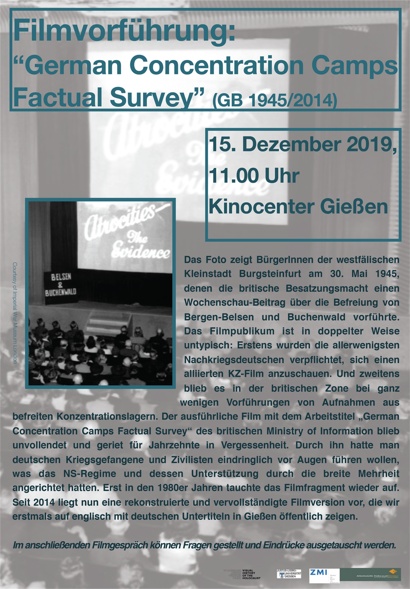 Filmvorführung German Concentration Camp Factual Survey 2