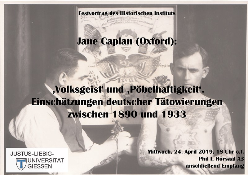 Festvortrag des Historischen Instituts - Jane Caplan (Oxford):