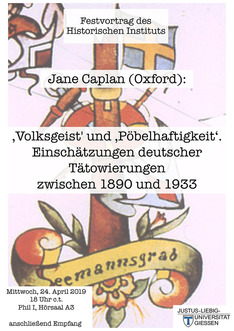 Festvortrag des Historischen Instituts - Jane Caplan (Oxford):