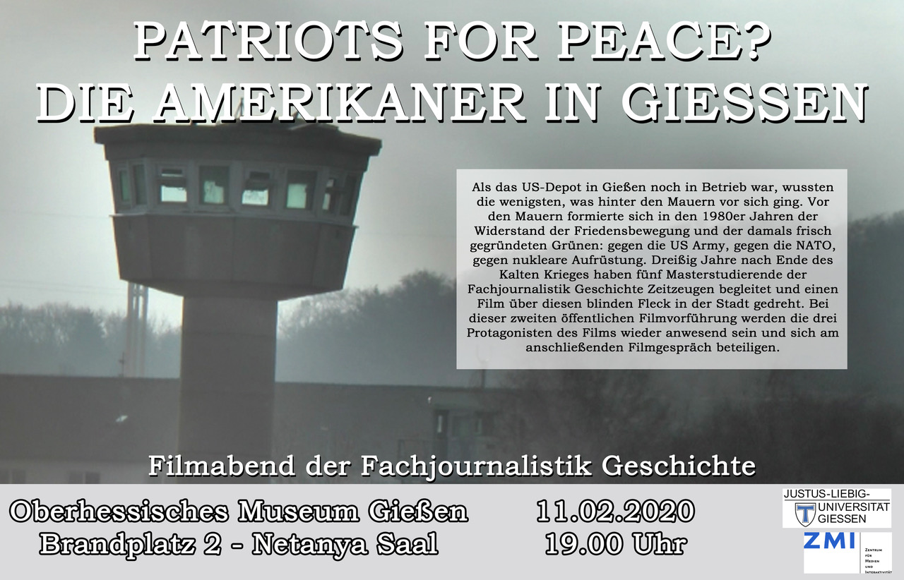 Patriots for Peace? Im Oberhessischen Museum Gießen am 11.02.2020
