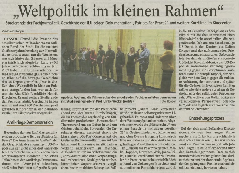 "Weltpolitik im kleinen Rahmen"