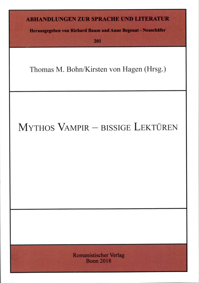Cover Mythos Vampir Bissige lektüre