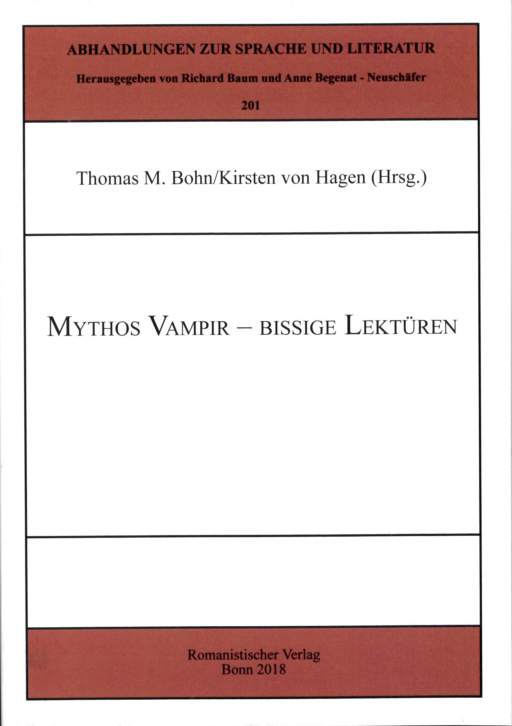 Cover Mythos Vampir Bissige lektüre