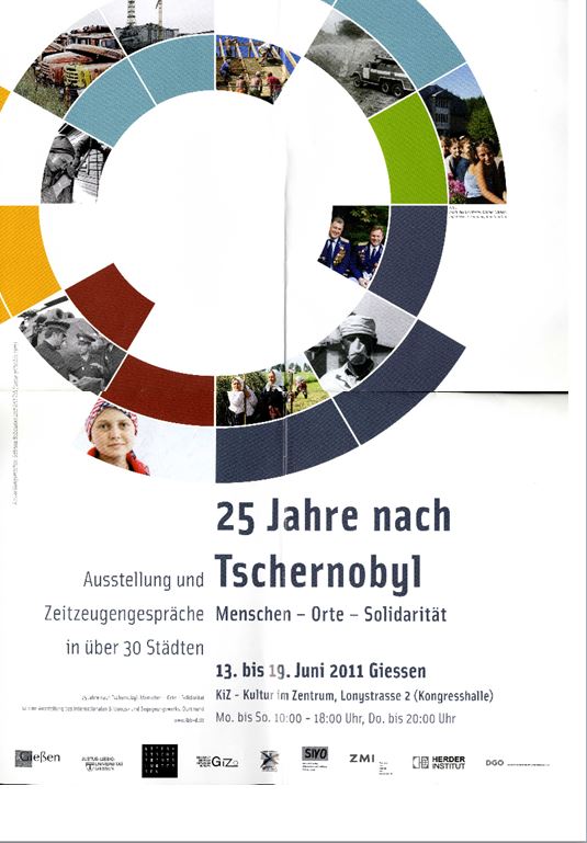 Ankündigung der Tschernobyl-Ausstellung