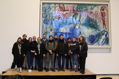 Exkursion im Rahmen des Seminars „Chagall. Welt in Aufruhr – World in turmoil. Eine Ausstellung in Frankfurt“ (3. Februar 2023)