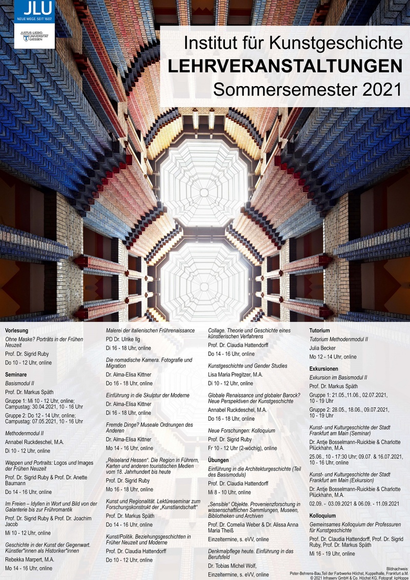 Lehrplan Sommersemester 2021