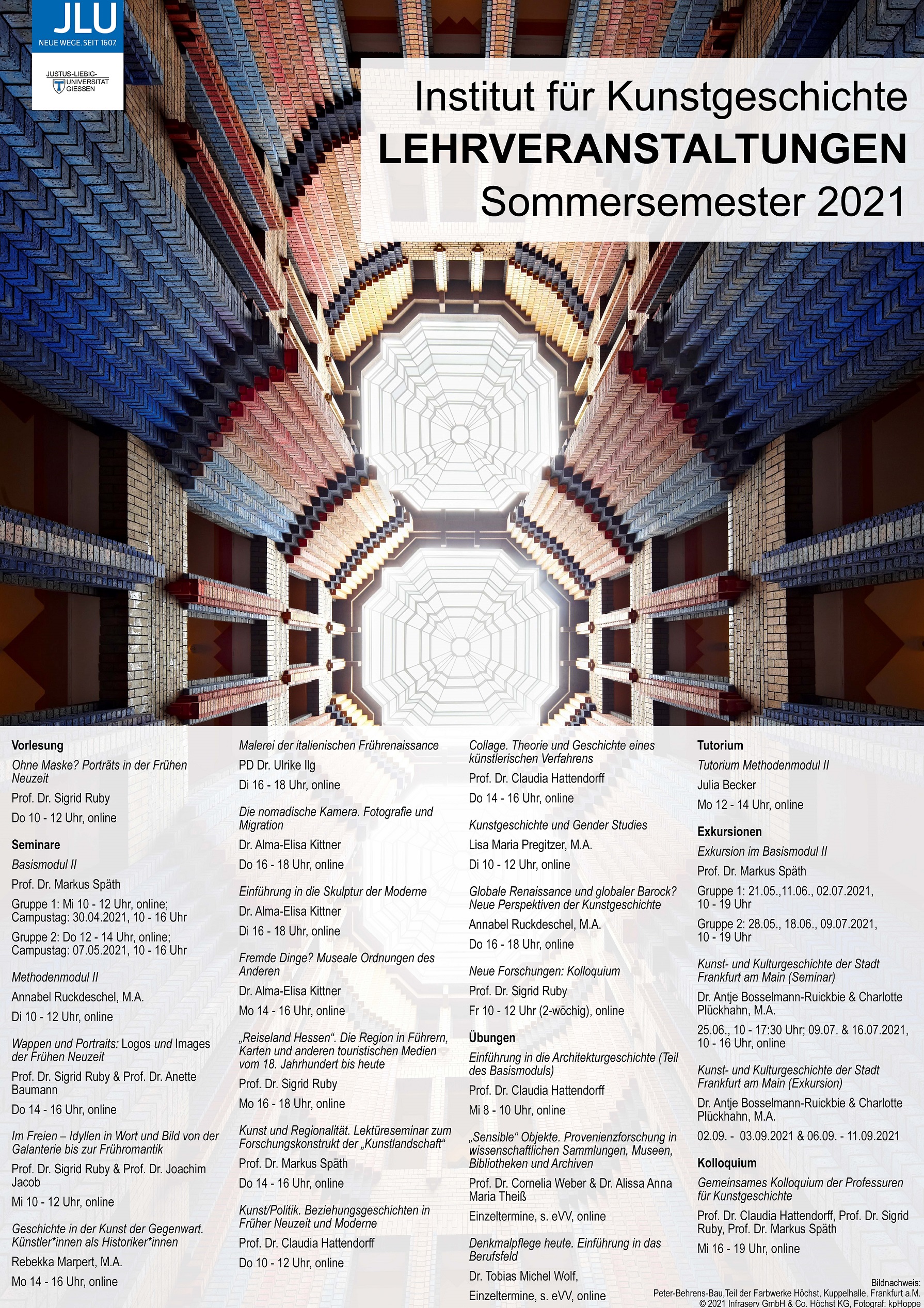 Lehrplan Sommersemester 2021