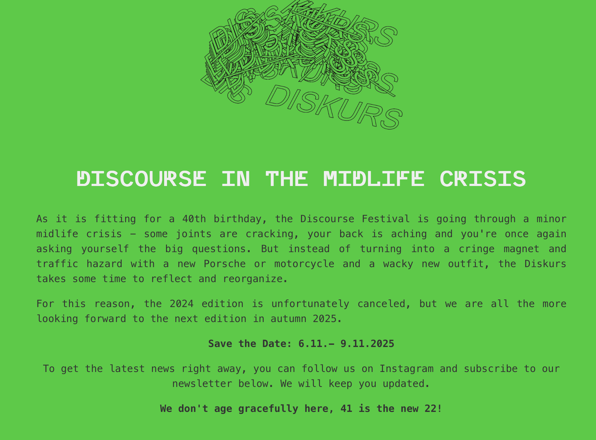 Diskurs 25 Website