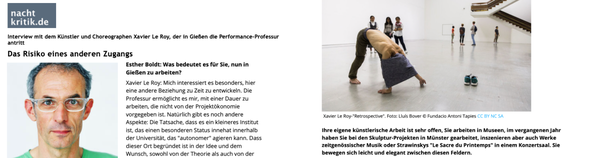 Slideshow – Xavier Le Roy