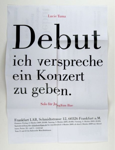 Debut: ich verspreche ein Konzert zu geben. Solo für JungYun Bae