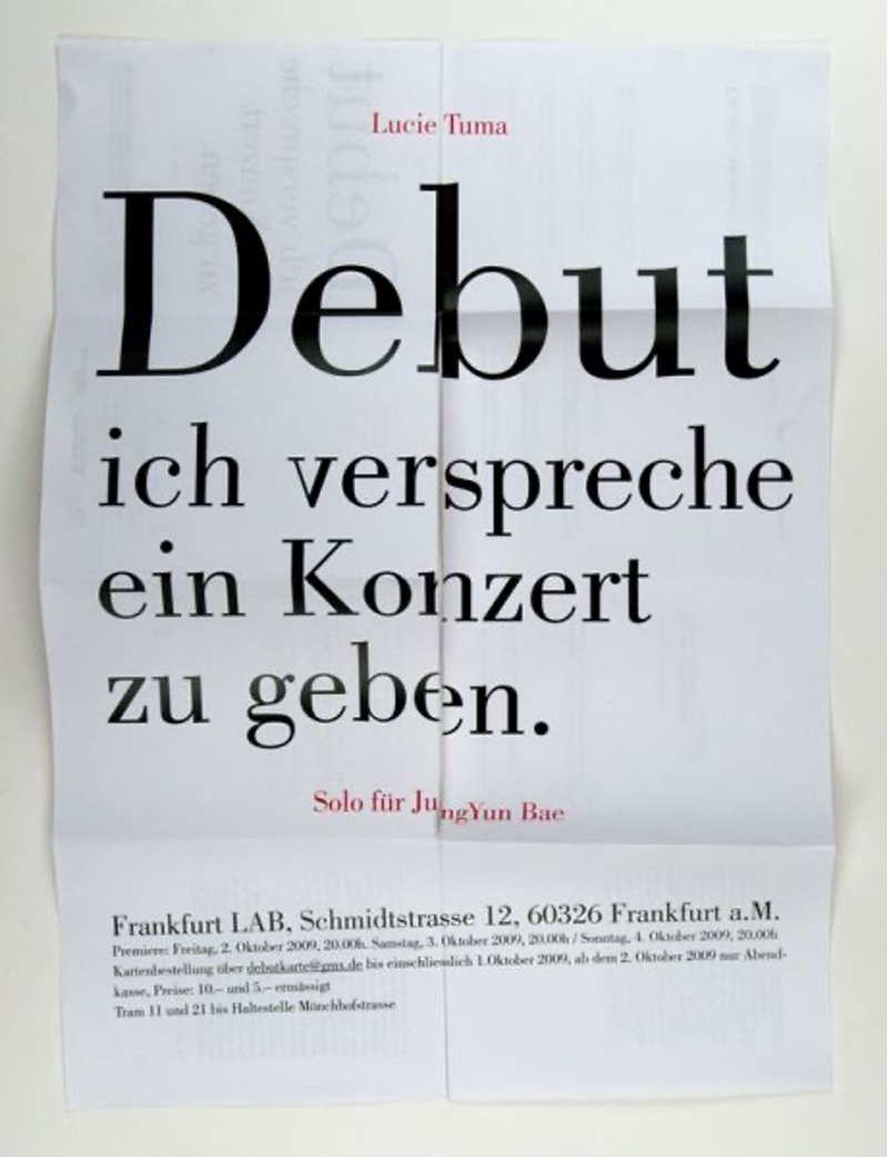 Debut: ich verspreche ein Konzert zu geben. Solo für JungYun Bae