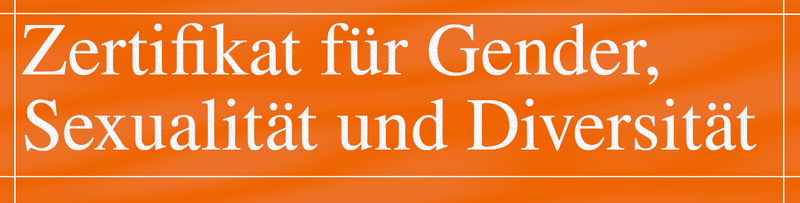 Zertifikat für Gender, Sexualität und Diversität