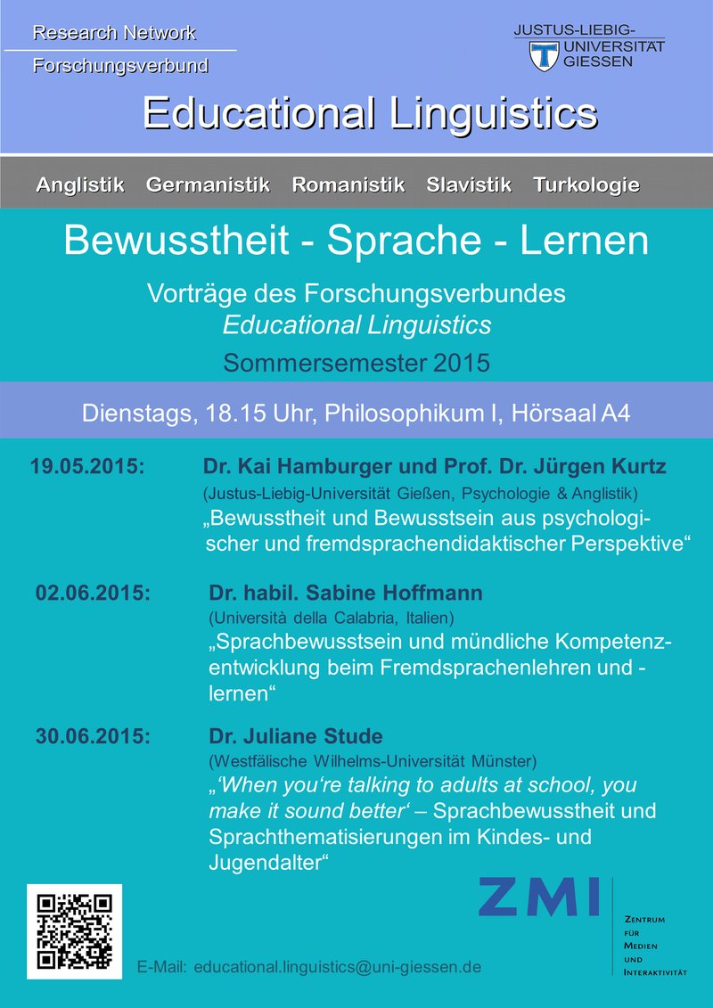 Plakat Sommersemester 2015
