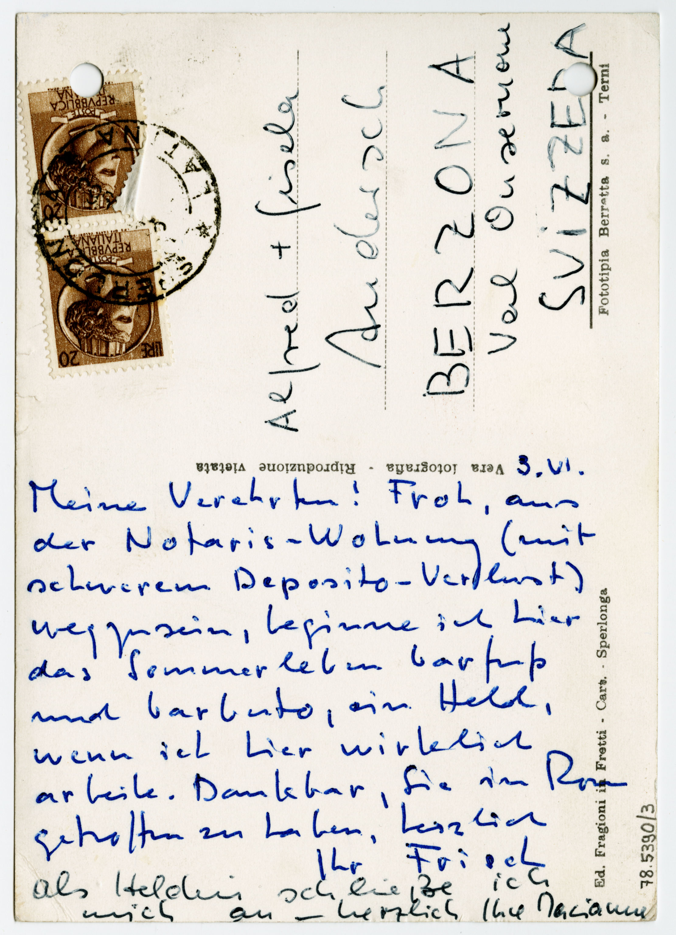 postkarte frisch