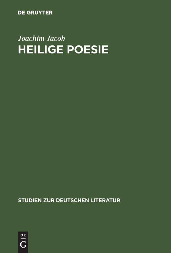 Buch Heilige Poesie