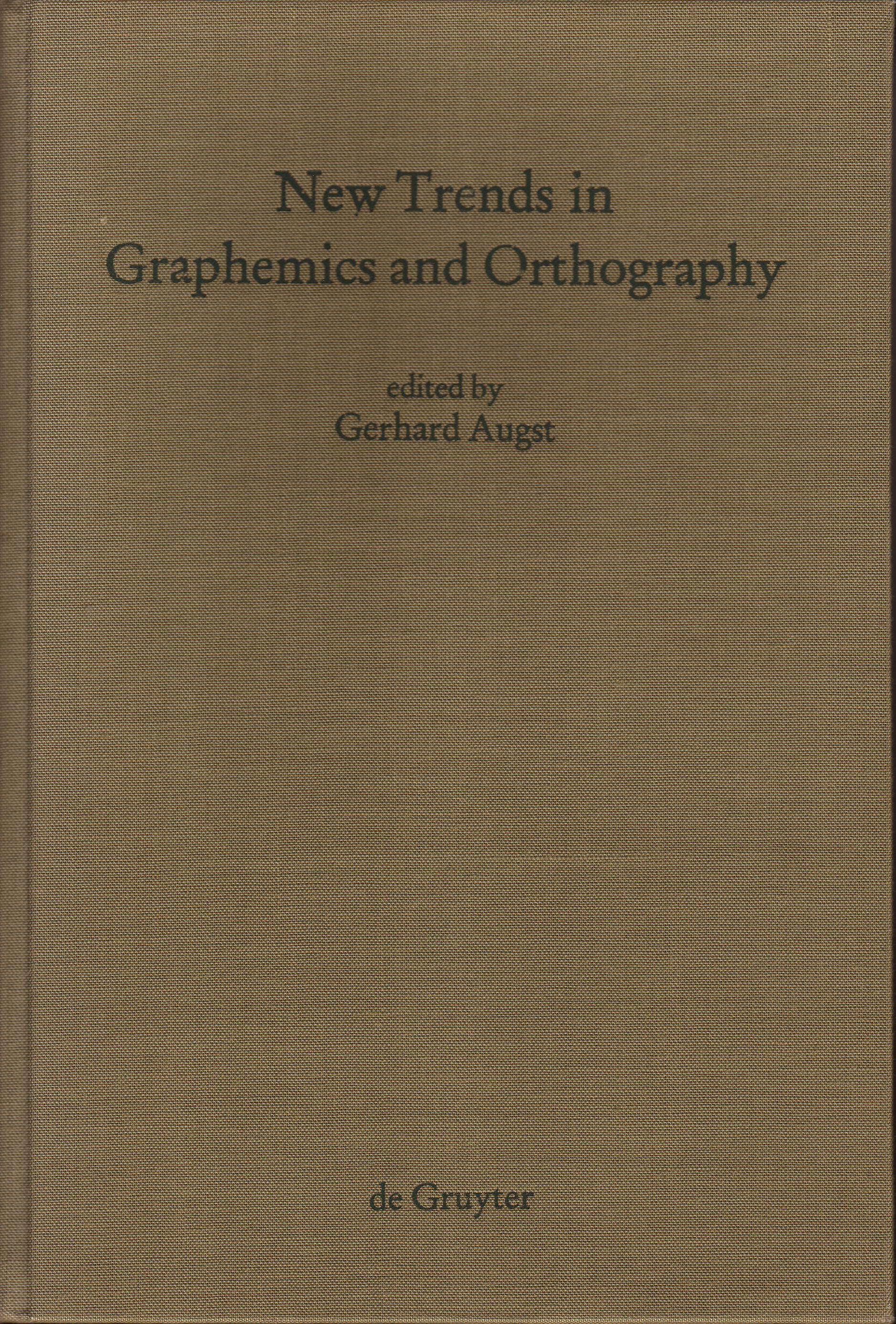 Graphemics and Orthography