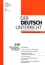 Der Deutschunterricht 3/2000