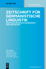 Zeitschrift für germanistische Linguistik