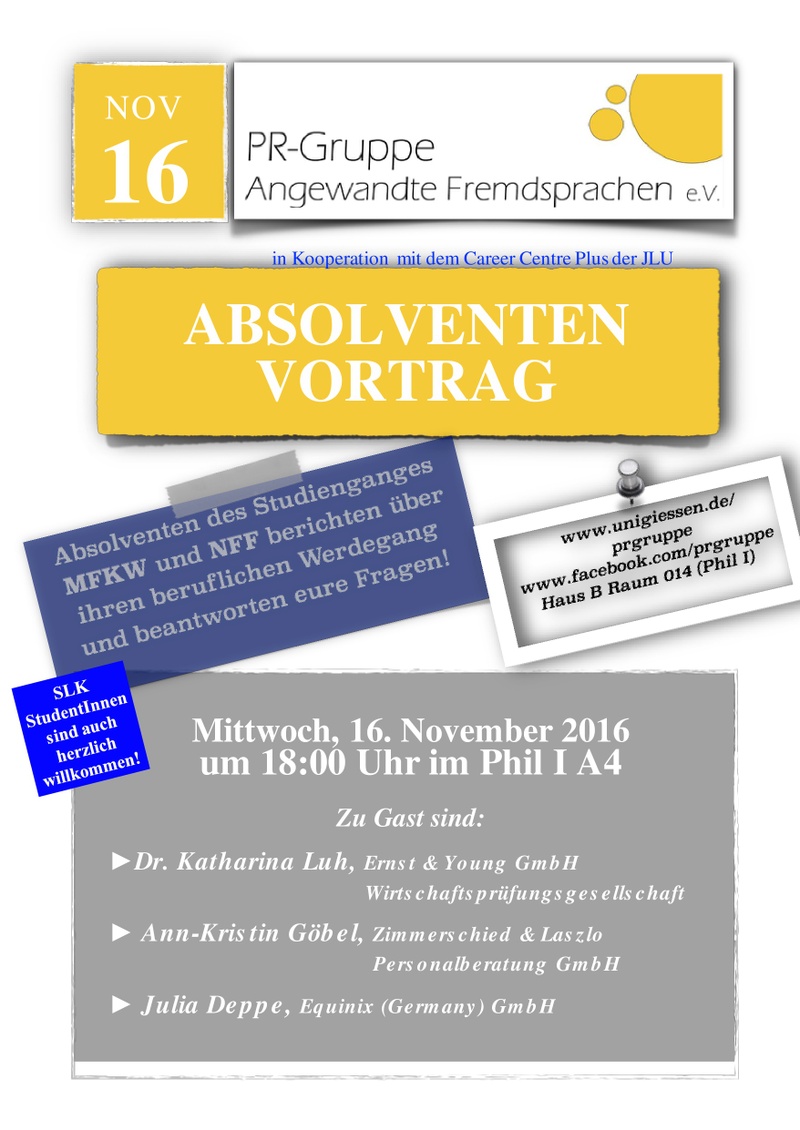 Absolventenvortrag WiSe 2016/17
