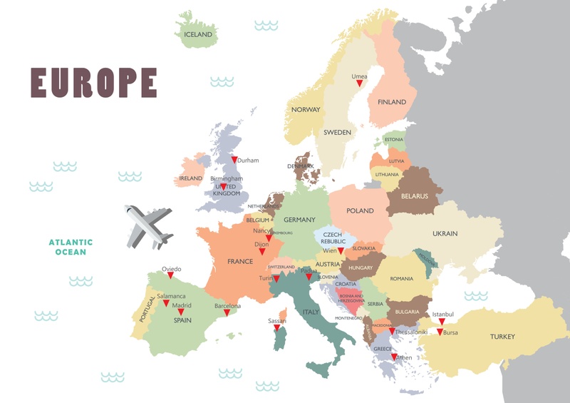 Europe map