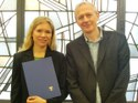 Auszeichnung für beste Dissertation für Dr. Maria Olkkonen