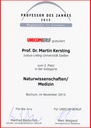 Auszeichnung Professor des Jahres 2015