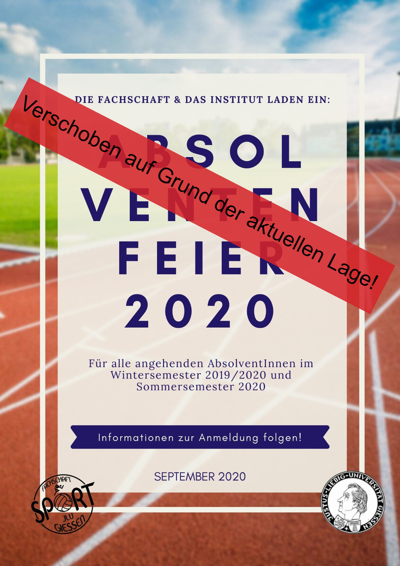 Verschobene Absolventenfeier 2020