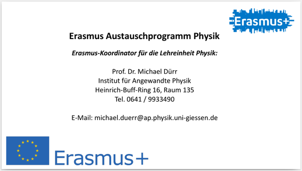 Erasmus+-Informationsfolien