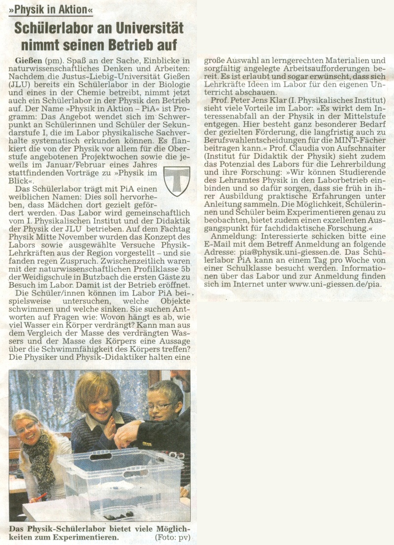 PiA Zeitung