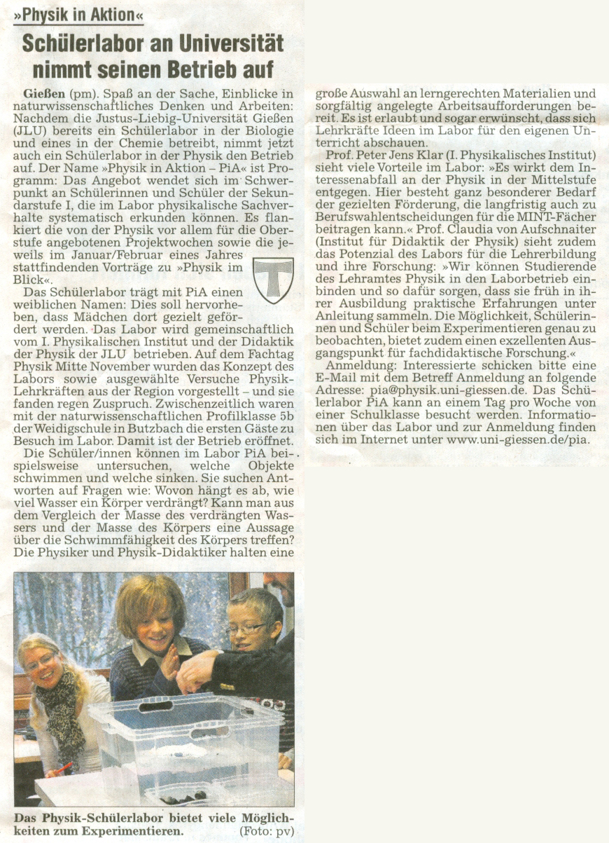 PiA Zeitung