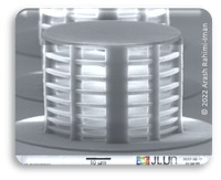 3D nanoprinted polymer/air-Bragg optical micromirror structure example, ARI 2022