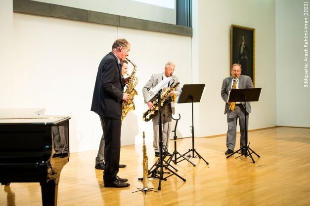 Saxophon-Quartett Saxism in Aktion