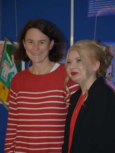 # ProudPI - Katja Sträßer with the artist - Photo: Polina Gubina