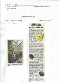 06.12.13 400 Jahre alten Schatz entdeckt