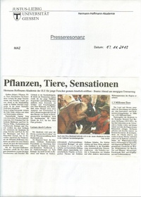 13.11.13 Pflanzen,Tiere, Sensationen