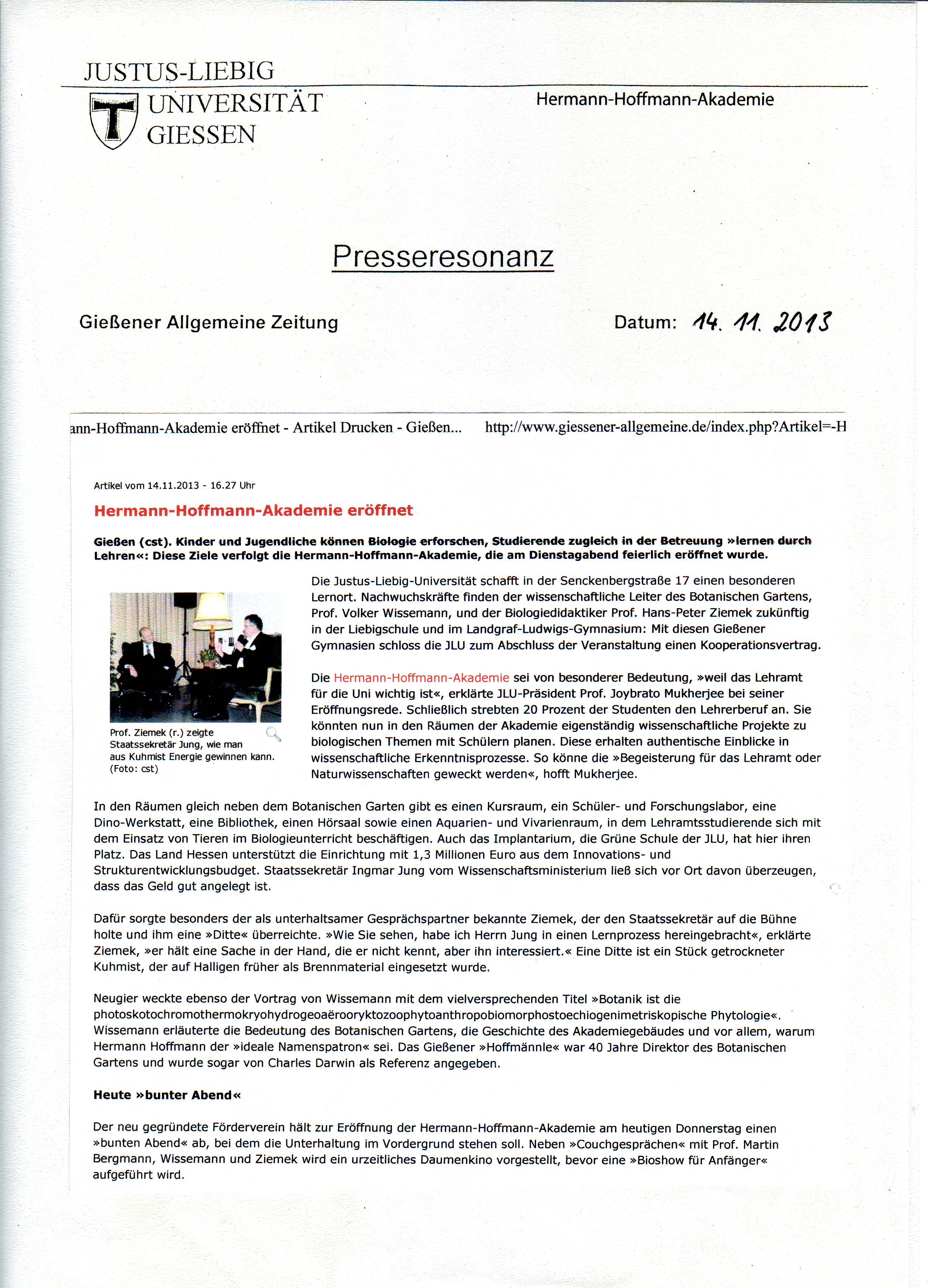 14.11.13 Hermann-Hoffmann-Akademie eröffnet