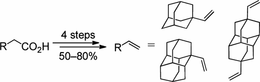 Preparative Synthesis of Vinyl Diamondoids