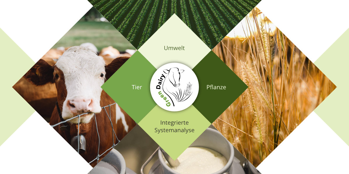 (9) GreenDiary setzt sich aus fünf Teilbereichen zusammen. Tier, Umwelt, Pflanze, integrierte Systemanalyse und Koordination.