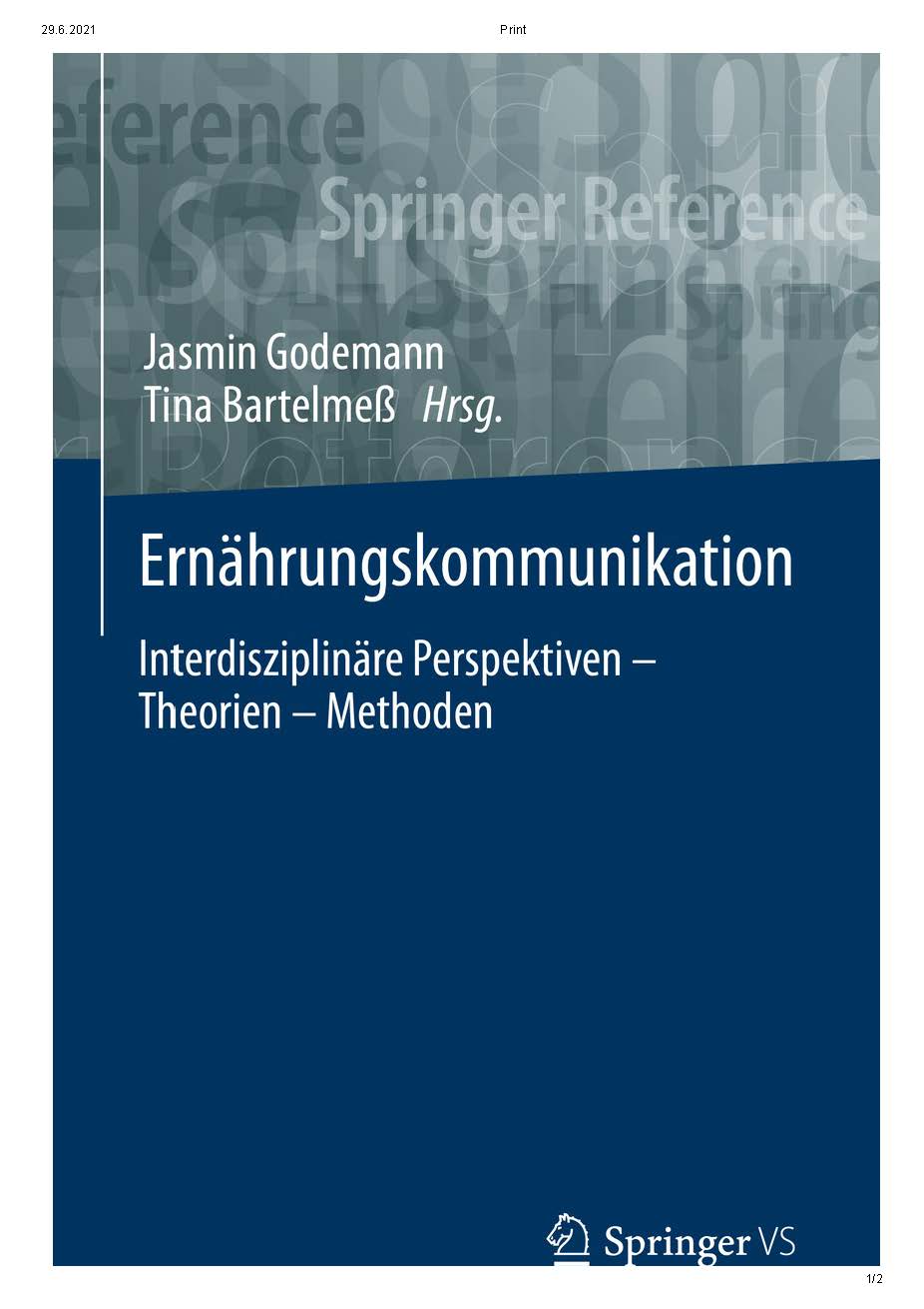 Titelbild Ernährungskommunikation Buch