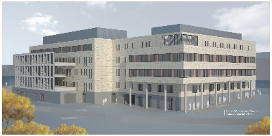 Ansicht der neuen Kleintier- und Vogelklinik