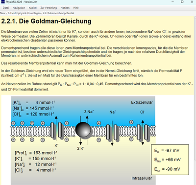 Beispiel für eine Seite mit Lerntext.