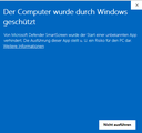 Windows Warnung bei Installation PhysioFX 1