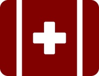 first aid solid maroon