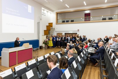 Handing out of PhD certificates, Prof. Dr. Norbert Weissmann