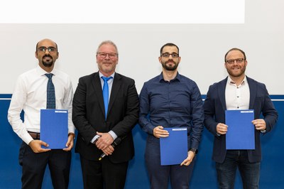 Handing out of PhD certificates