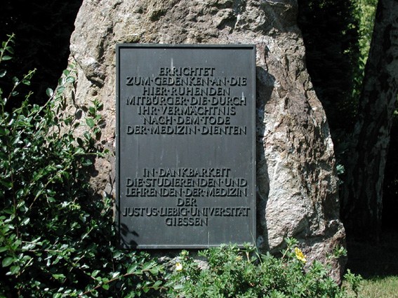 Inschrift Gedenkstein