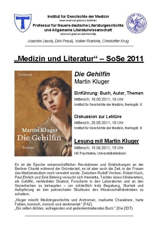 Medizin und Literatur - SoSe 2011