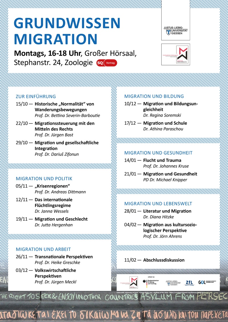 Plakat Ringvorlesung Migration WiSe 2018_19