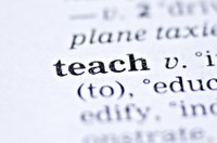 Ziergrafik "to teach"