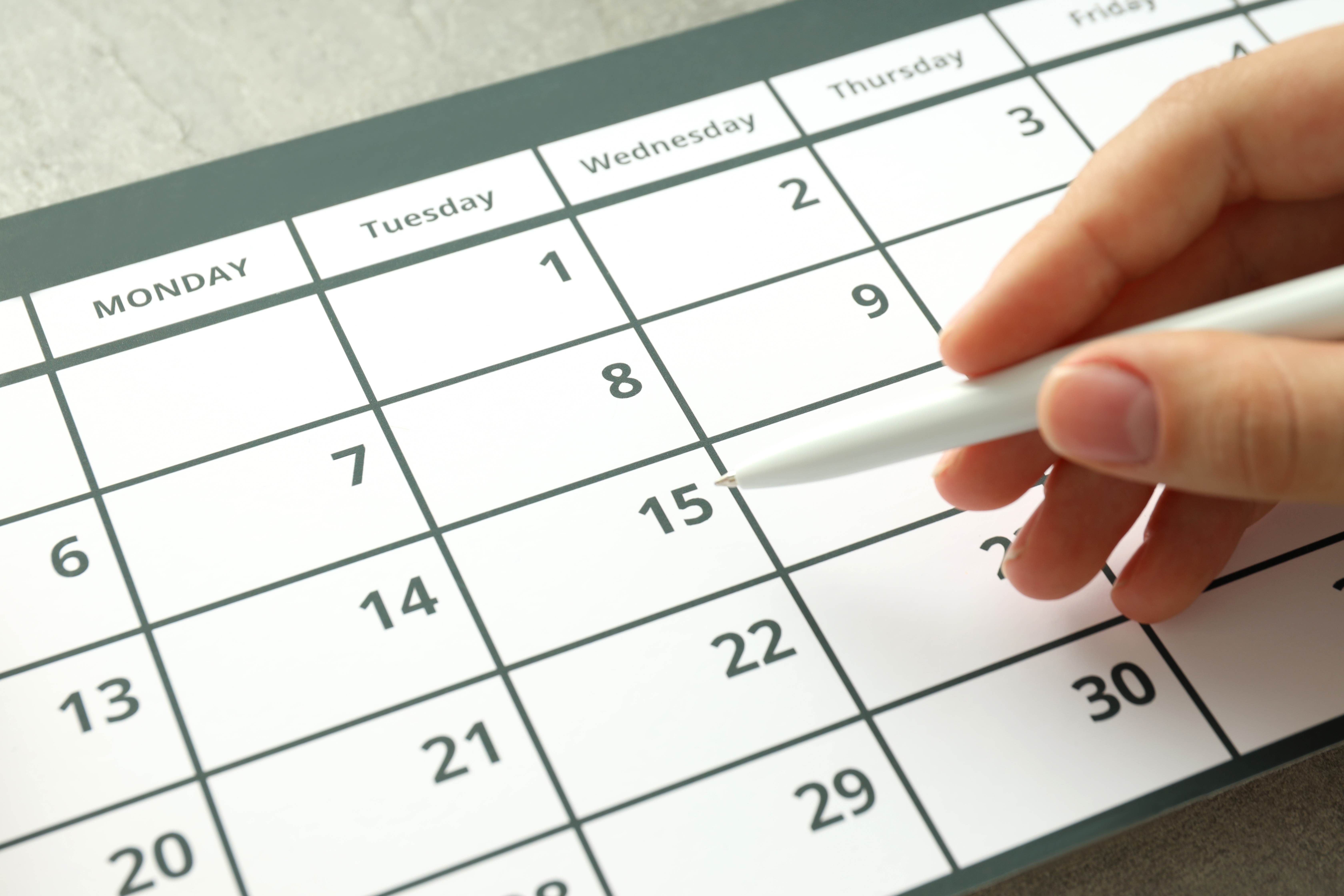 Kalender Stock Foto